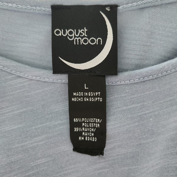 August Moon Powder Blue Dolman Sleep Top - Size Large - Picture 4 of 6